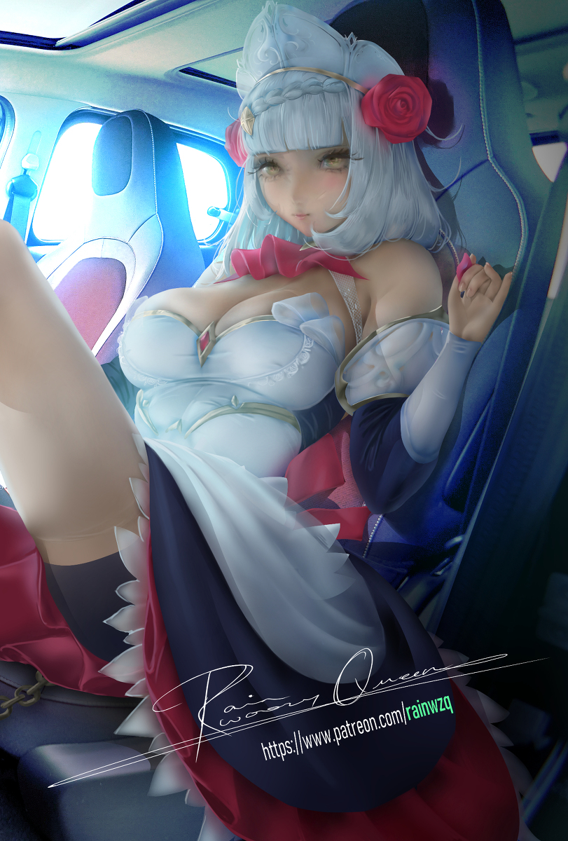 This is a pixiv picture whose title is Noelle (Genshin Impact).