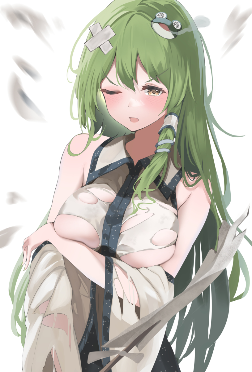 This is a pixiv picture whose title is sanae.