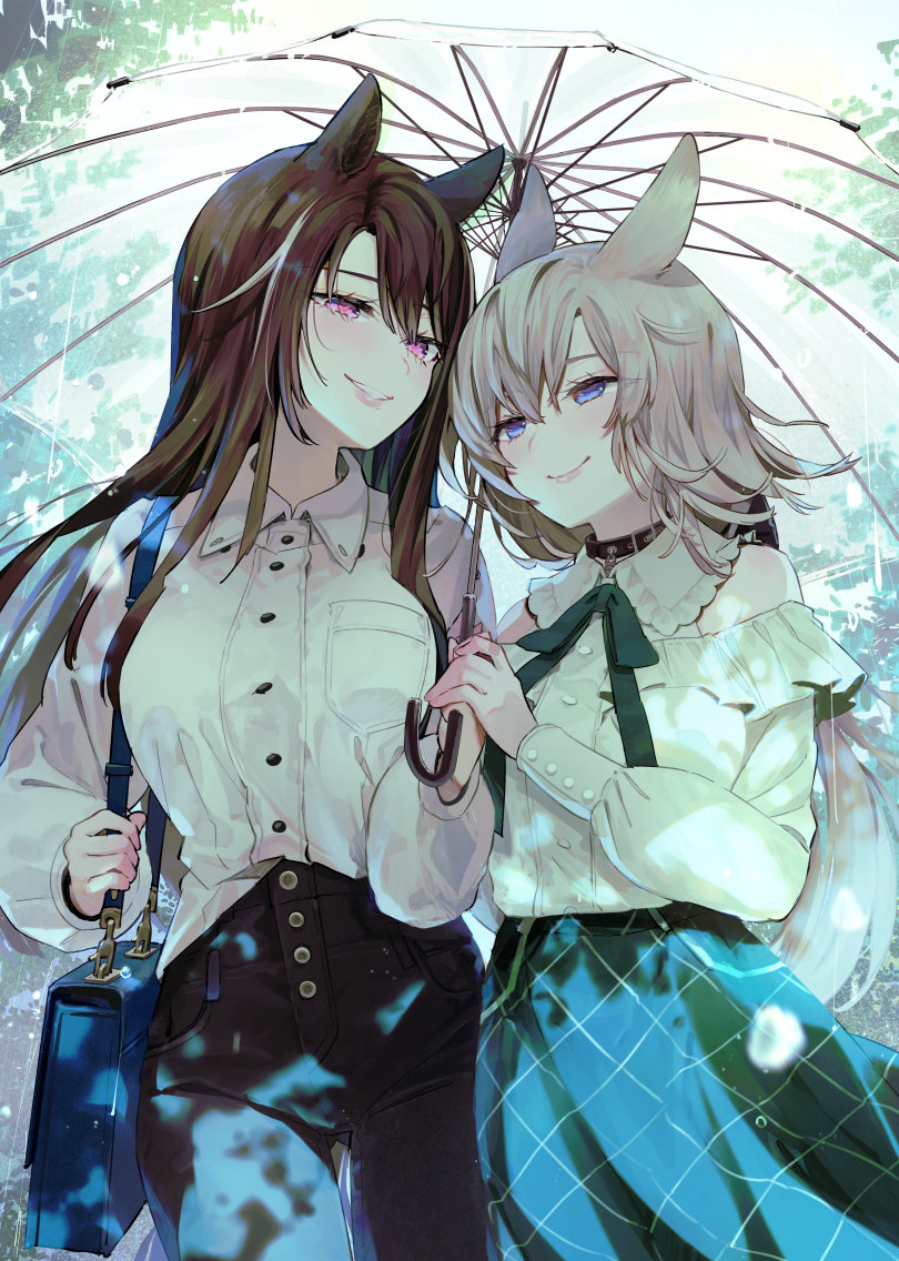 This is a pixiv picture whose title is 相合傘.