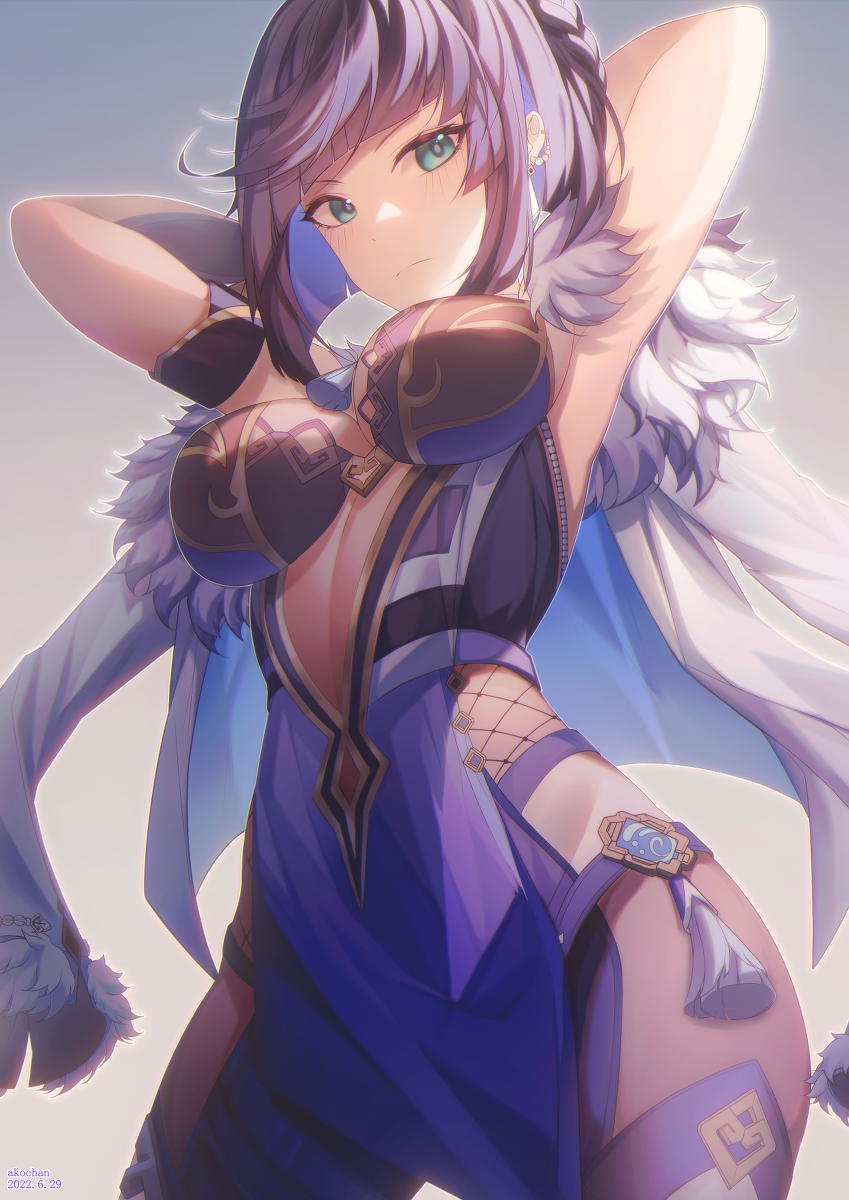 This is a pixiv picture whose title is 夜蘭.