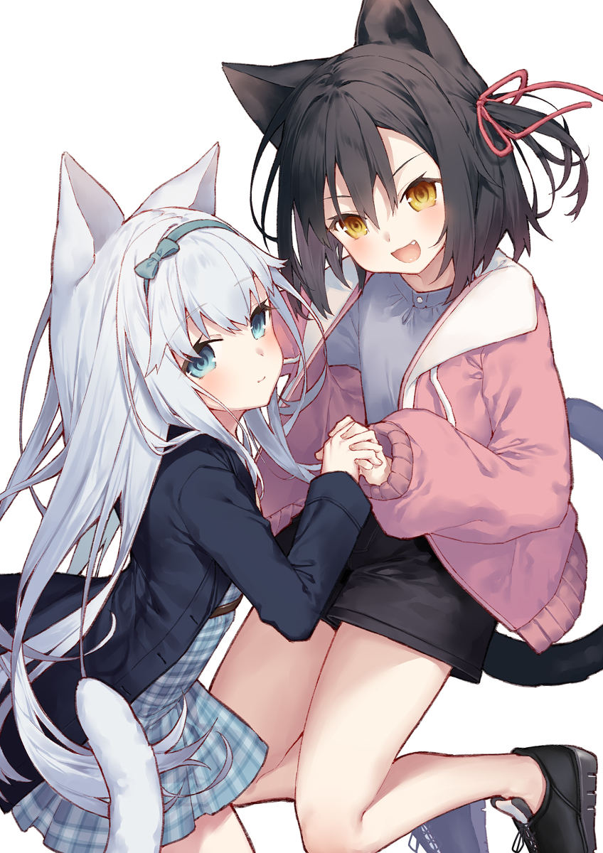 This is a pixiv picture whose title is C100表紙フォ～リンキャッツ.