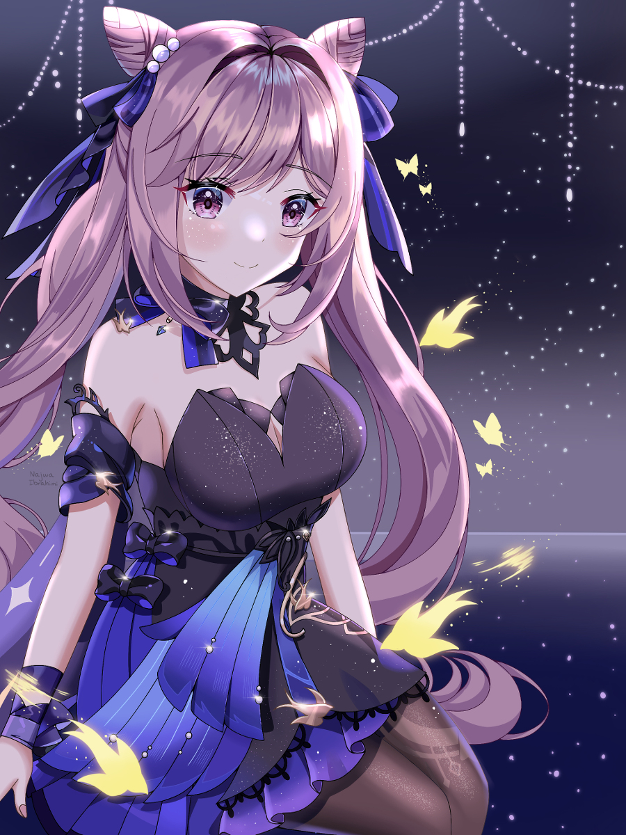 This is a pixiv picture whose title is Keqing - Opulent Splendor 💫.