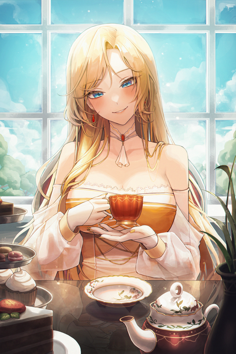 This is a pixiv picture whose title is [仕事絵] 판타지 세상에서 작가로 살아가는 법.