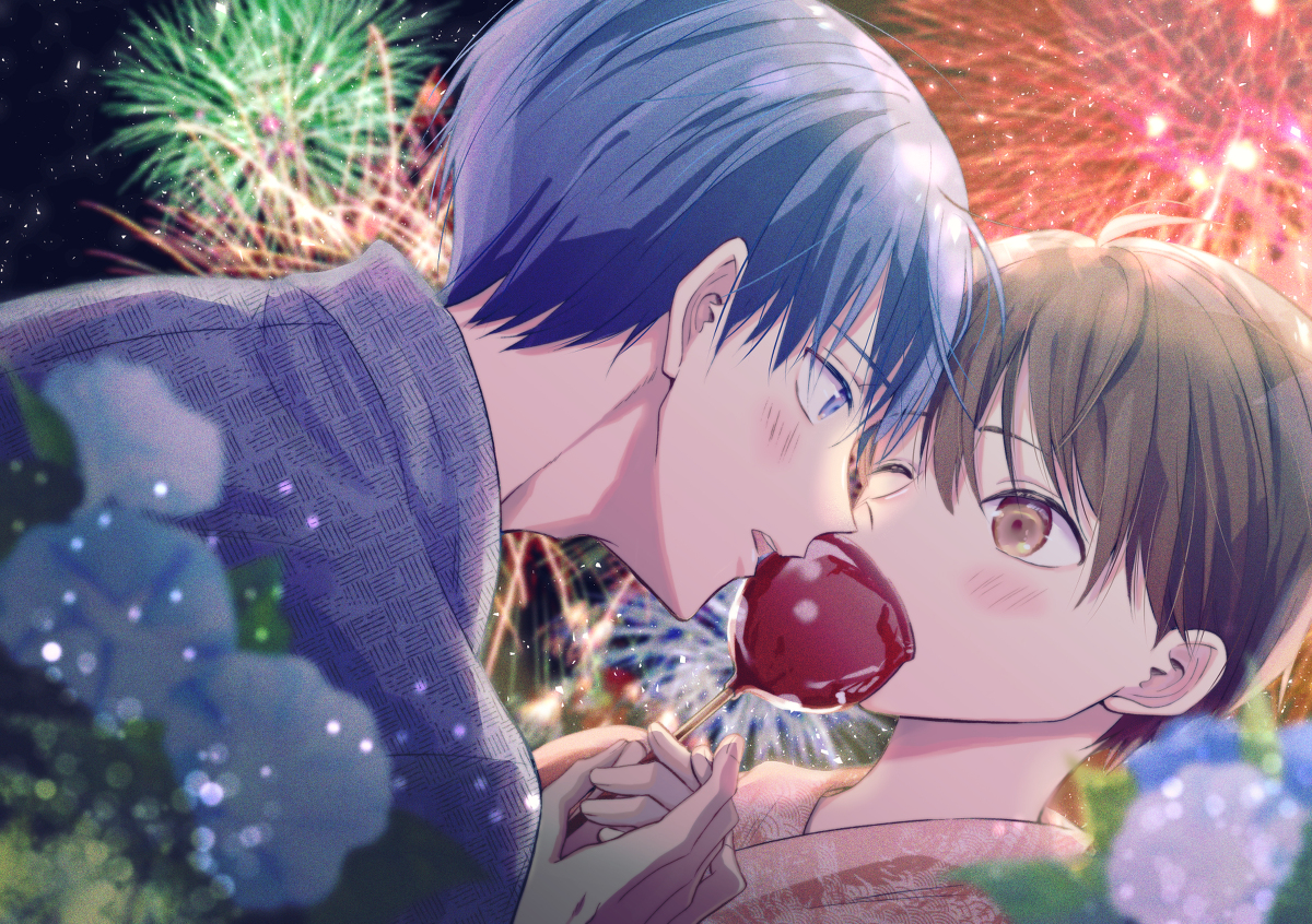 This is a pixiv picture whose title is 夏祭り.