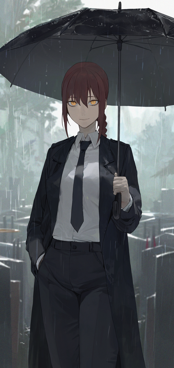 This is a pixiv picture whose title is 75日目,マキマ.