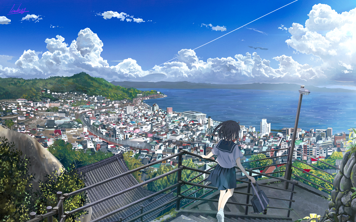 This is a pixiv picture whose title is 夏の1ページ.