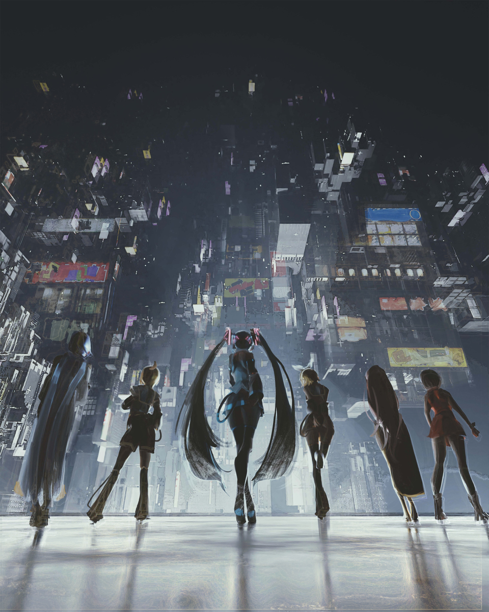 This is a pixiv picture whose title is VOCALOIDS.