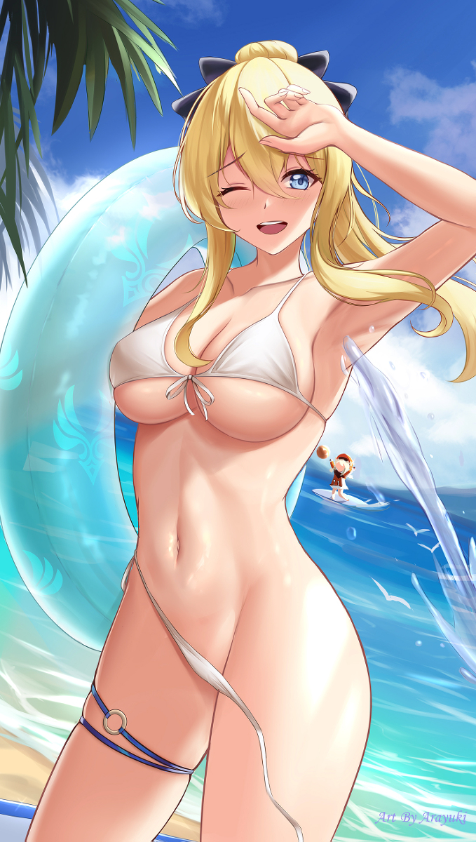 This is a pixiv picture whose title is ジン団長の夏旅.