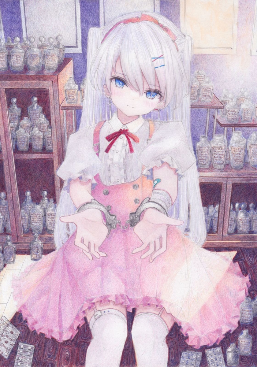 This is a pixiv picture whose title is 私を離さないでね.