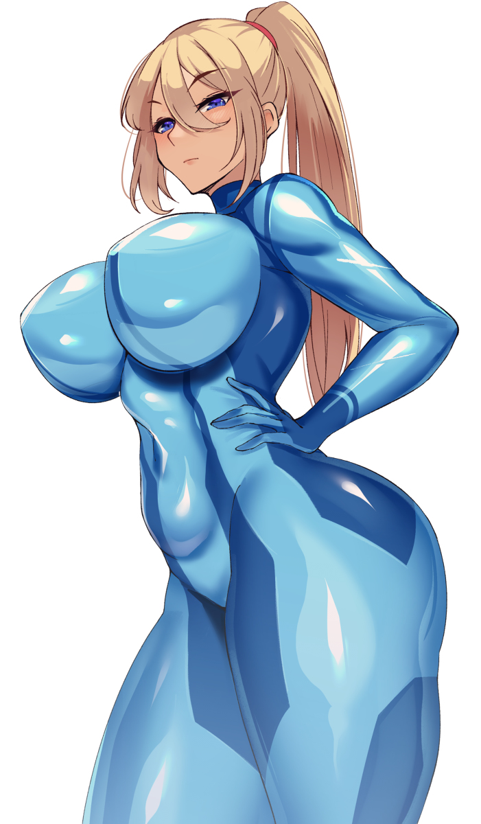 This is a pixiv picture whose title is Zerosuit samus.