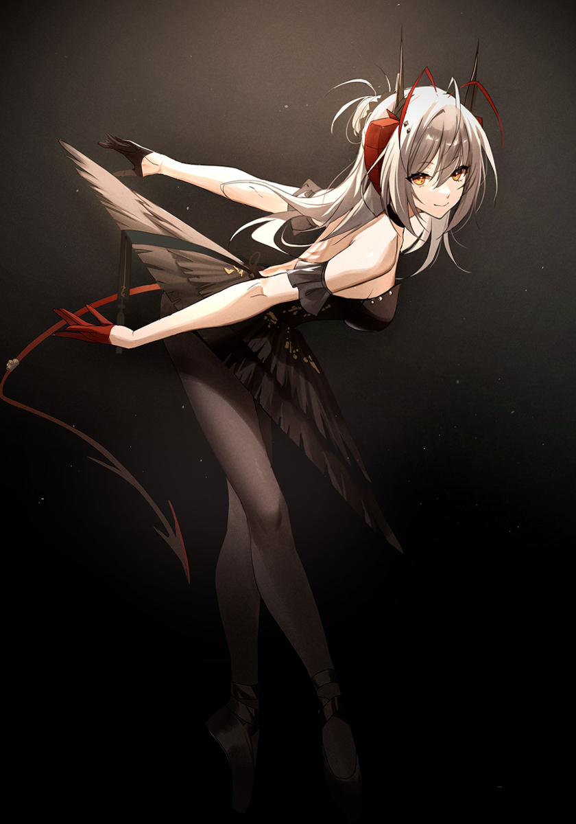 This is a pixiv picture whose title is Black Swan.