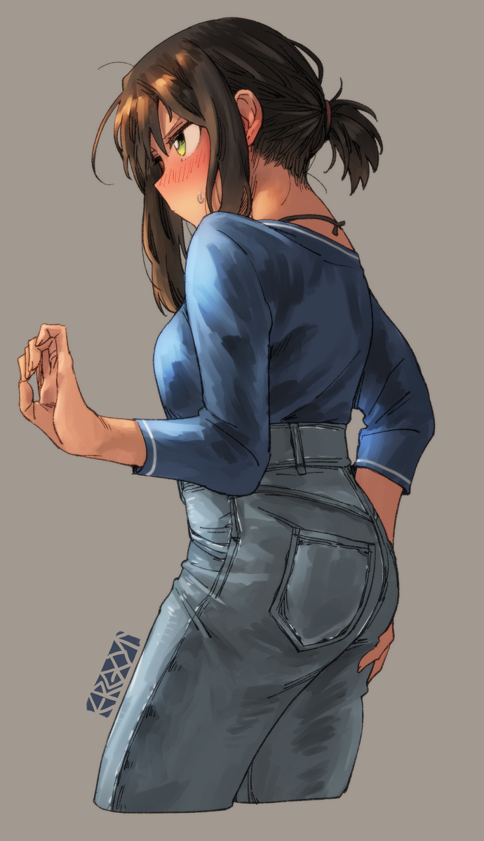 This is a pixiv picture whose title is おしりガードブッキー.