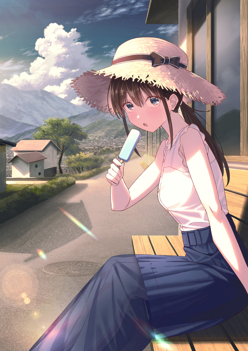 This is a pixiv picture whose title is 夏の日.