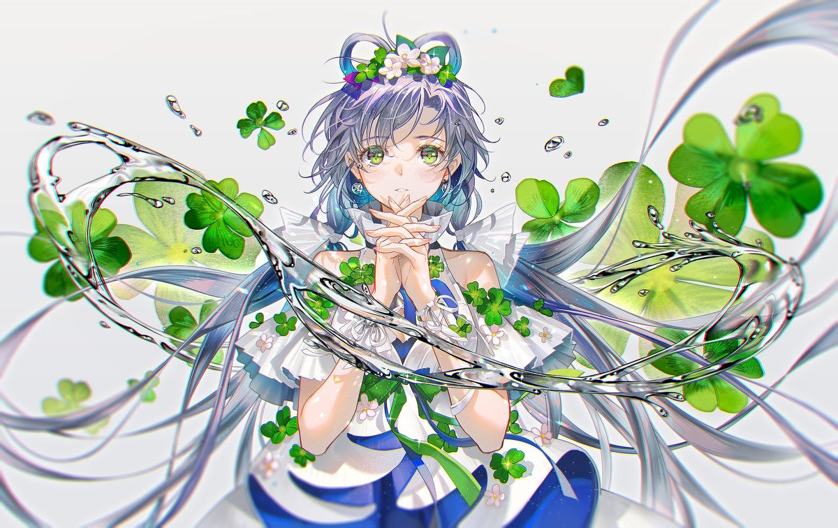 This is a pixiv picture whose title is 🍀.