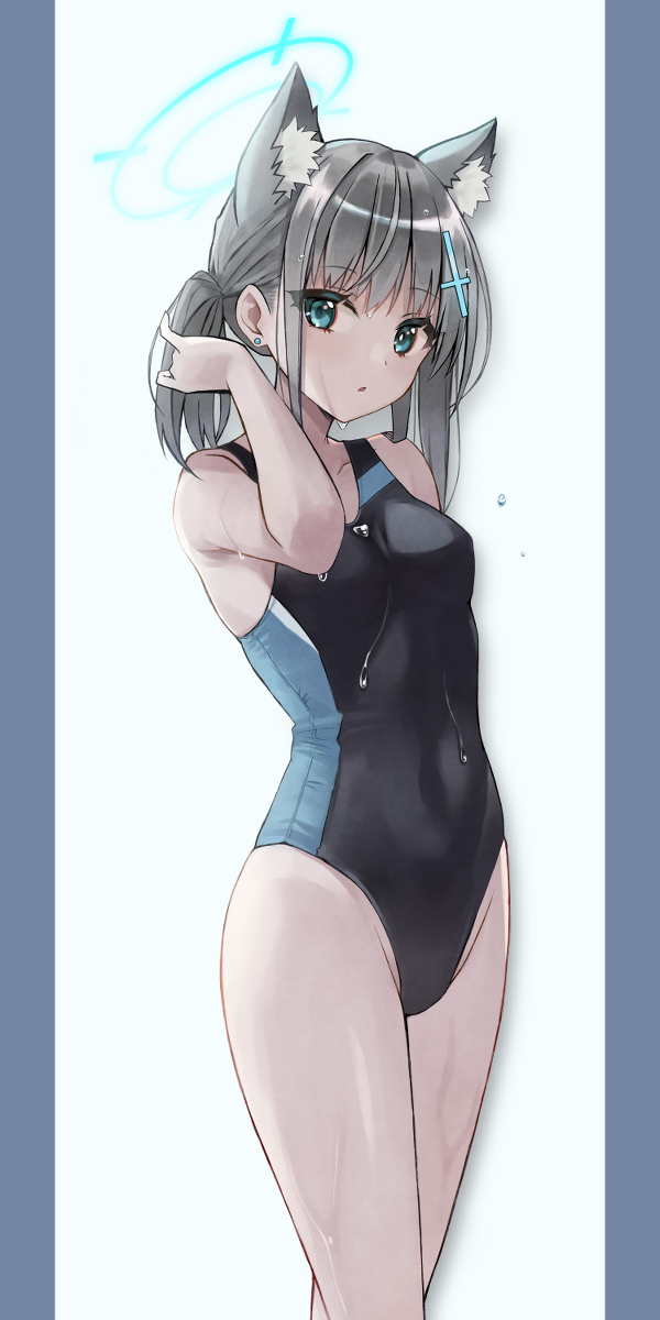 This is a pixiv picture whose title is 水着シロコ.
