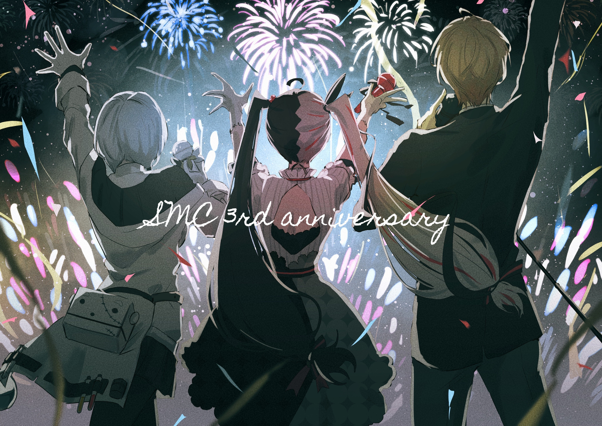 This is a pixiv picture whose title is SMC組3周年🥳.