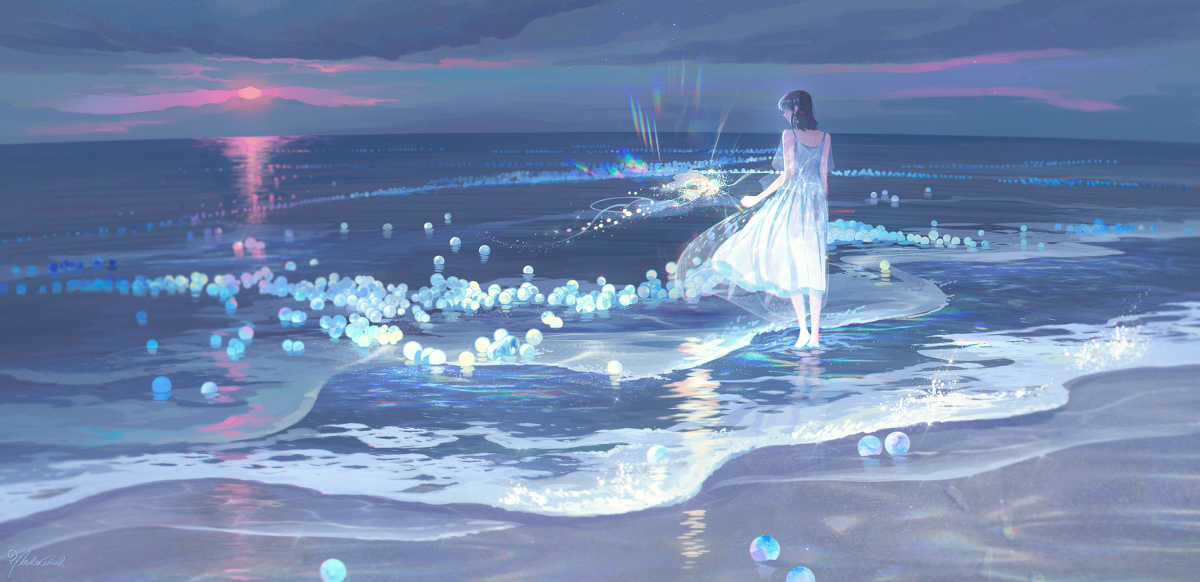 This is a pixiv picture whose title is 星海横流.