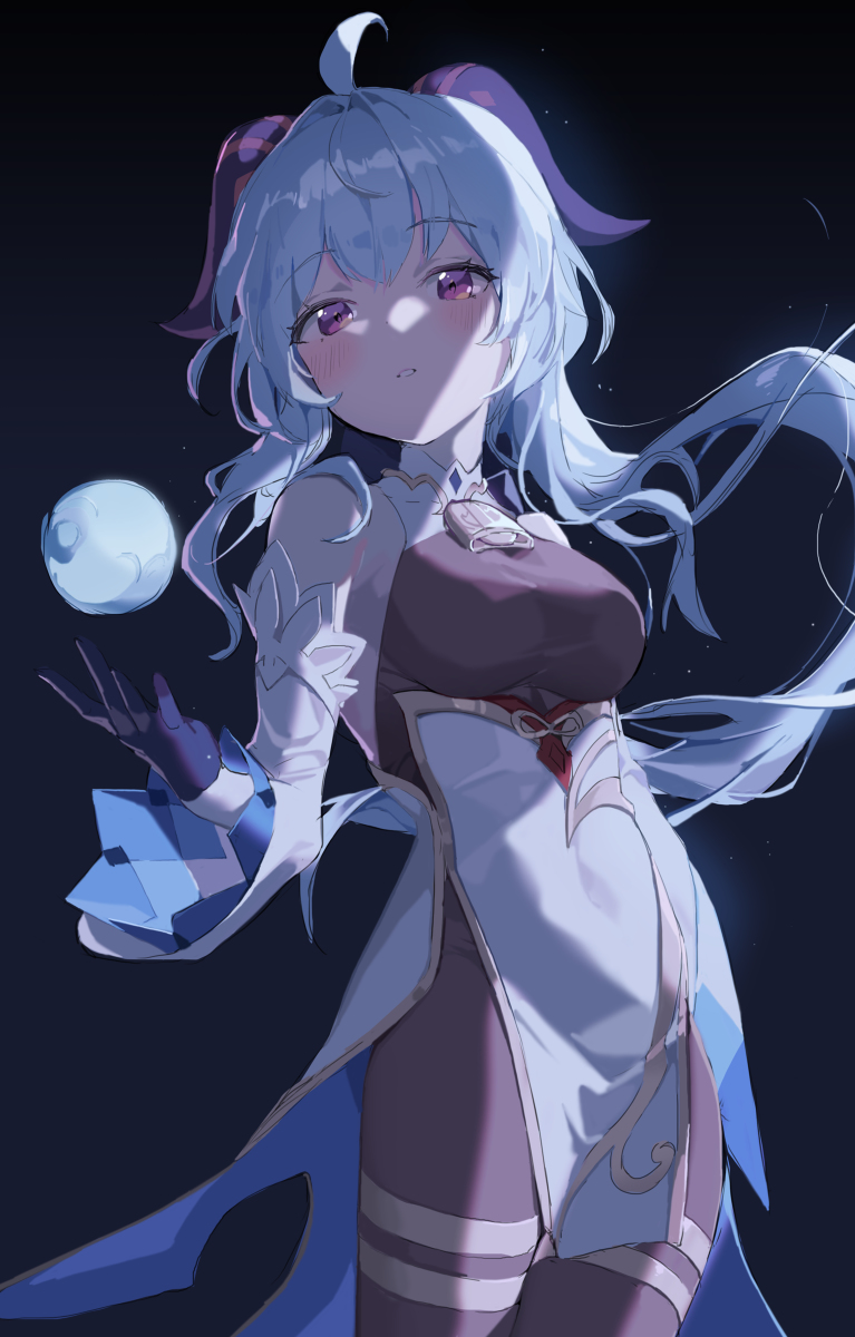 This is a pixiv picture whose title is 甘雨.