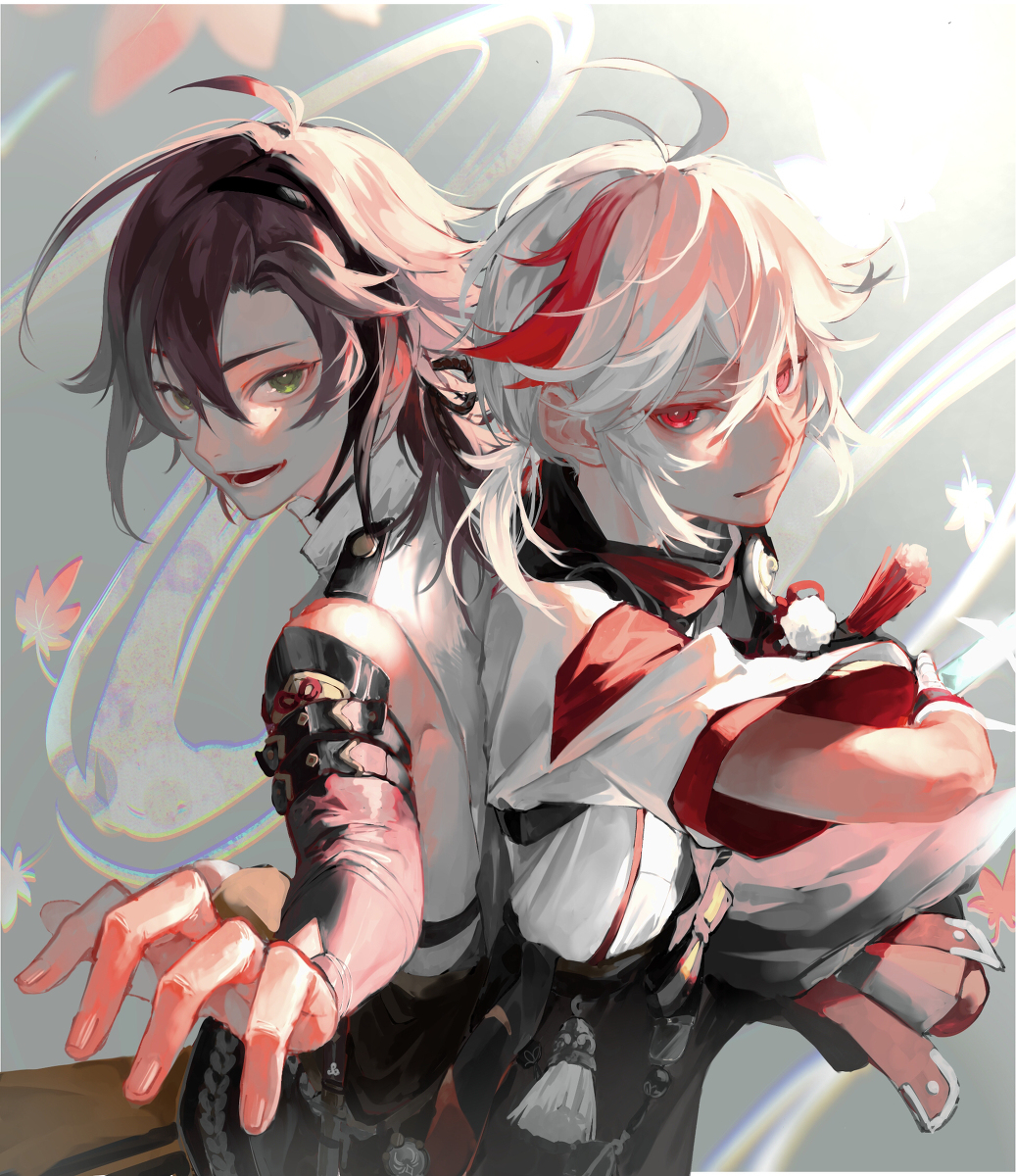 This is a pixiv picture whose title is 稲妻風男子.