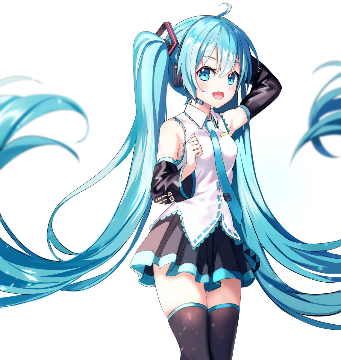 This is a pixiv picture whose title is miku.