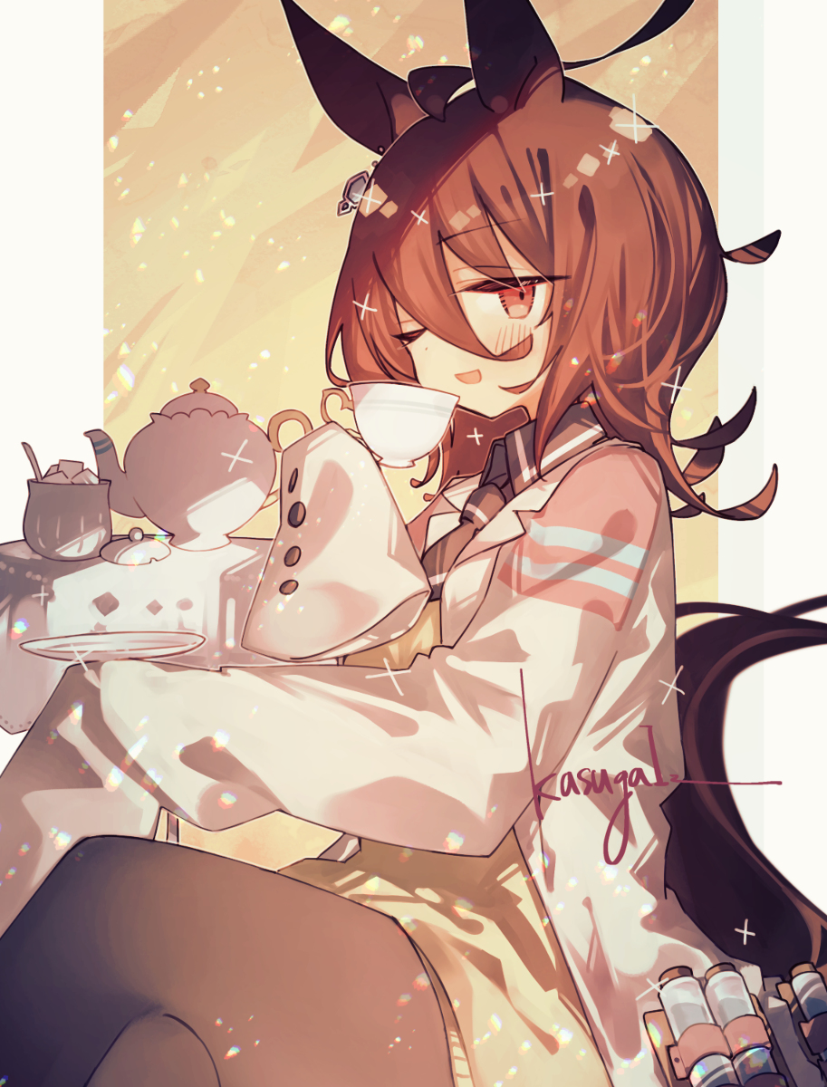 This is a pixiv picture whose title is タキオン.