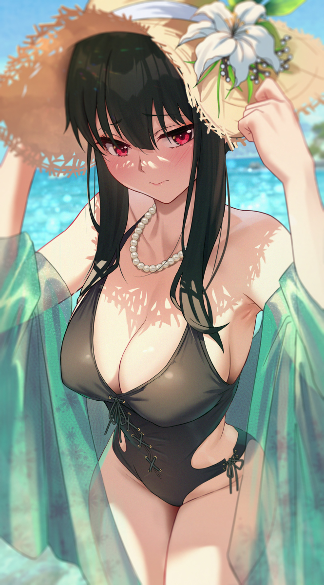 This is a pixiv picture whose title is 「ん恥ずかしい...」.