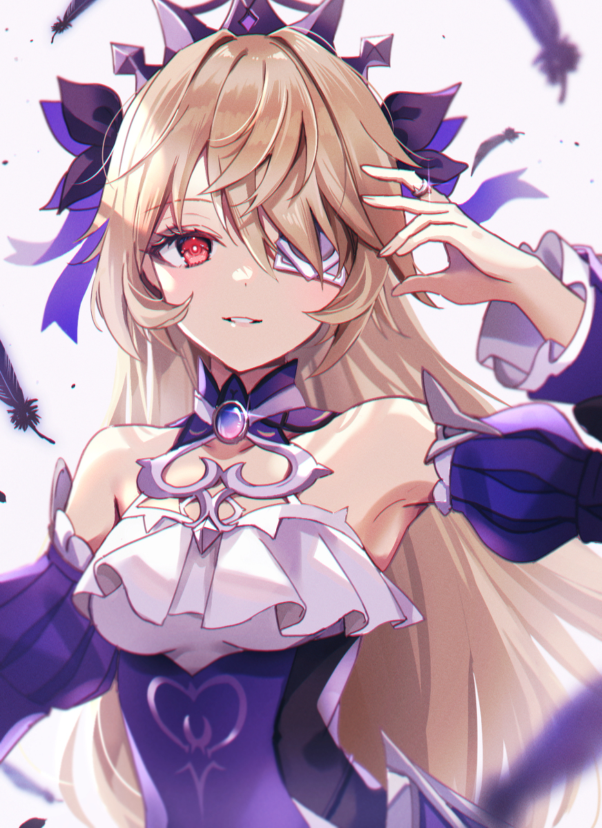 This is a pixiv picture whose title is 幽夜皇女💜.