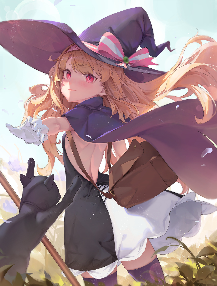 This is a pixiv picture whose title is Little Witch Nobeta 💜🧙🏻.