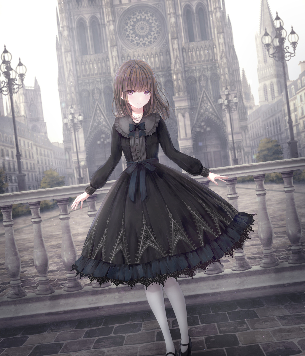 This is a pixiv picture whose title is 聖堂ワンピース【コラボお洋服】.