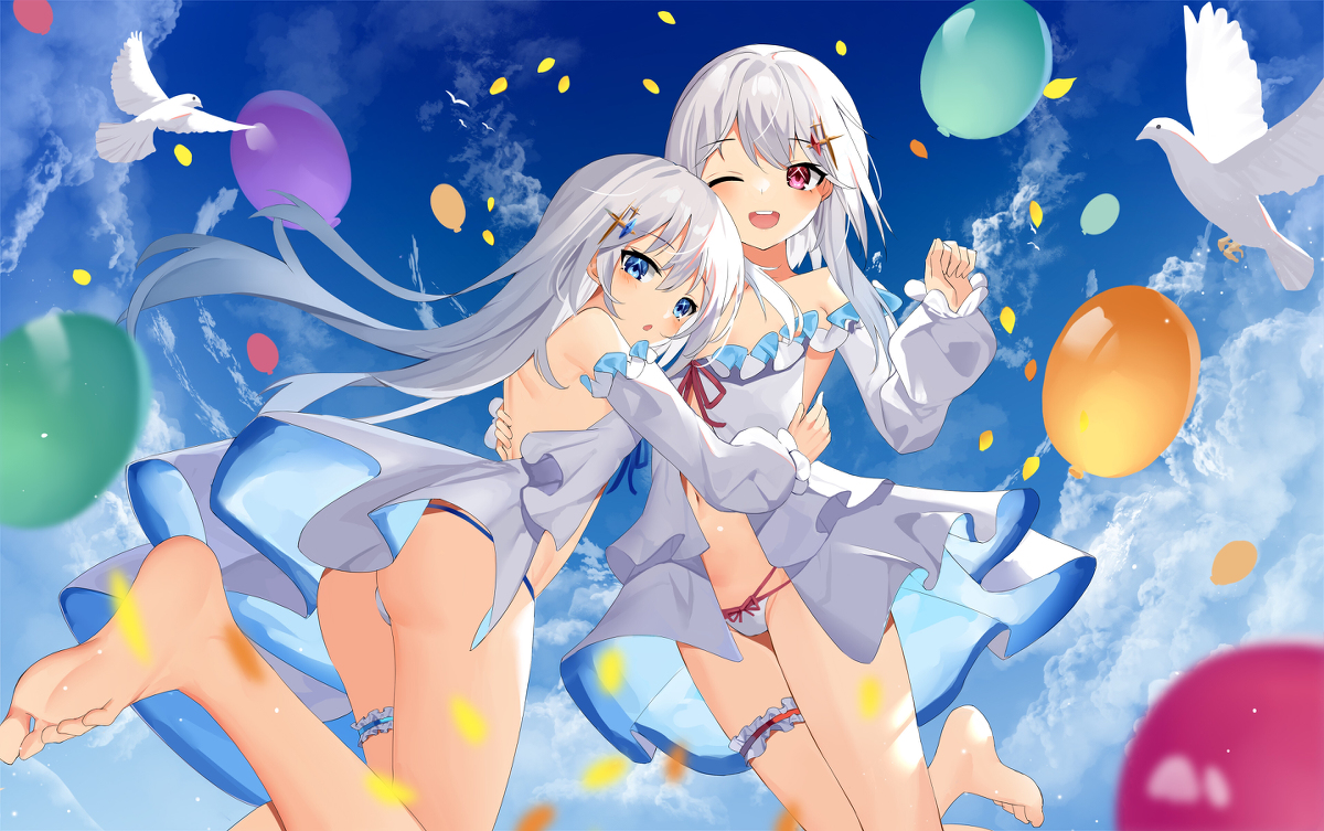 This is a pixiv picture whose title is 姐妹的生日派对！.