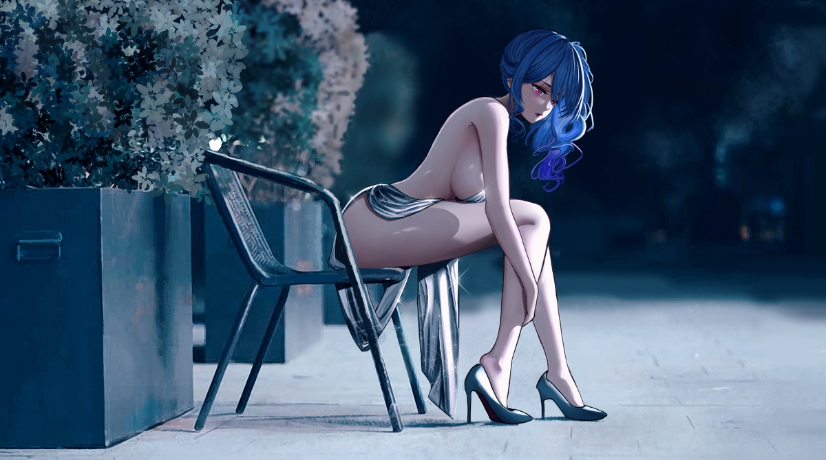 This is a pixiv picture whose title is 宴会の後.