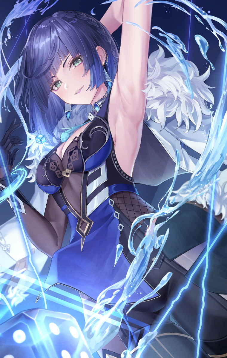 This is a pixiv picture whose title is 夜蘭.