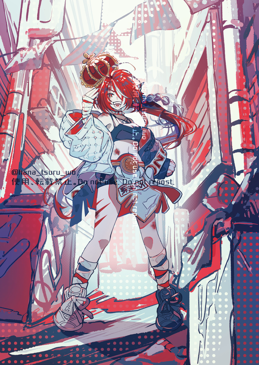 This is a pixiv picture whose title is 【skeb】かかってこいや.