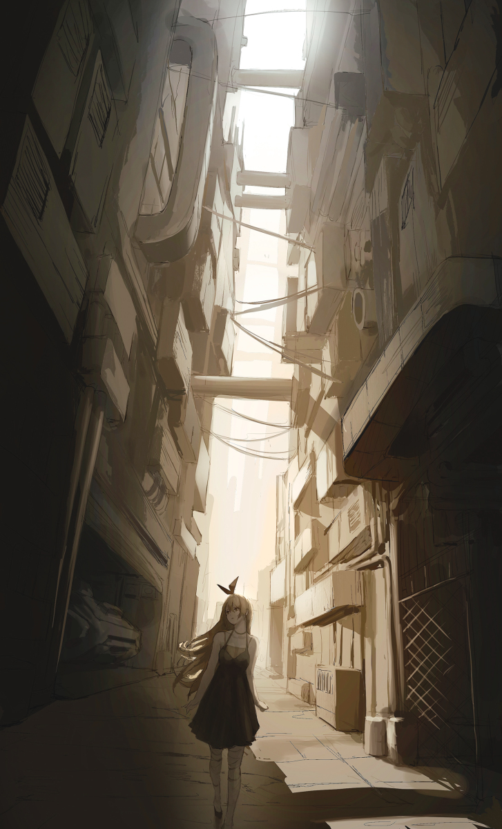 This is a pixiv picture whose title is Alley.