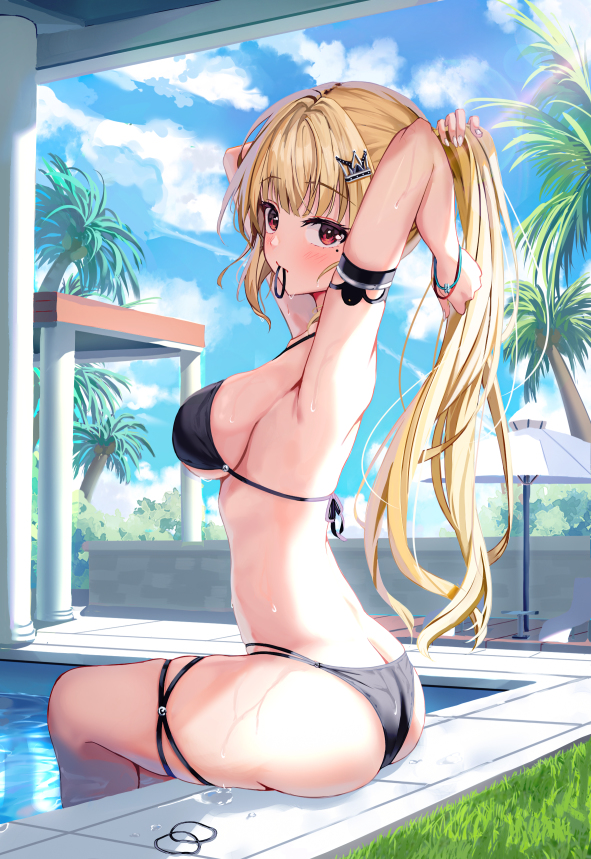 This is a pixiv picture whose title is 水着.