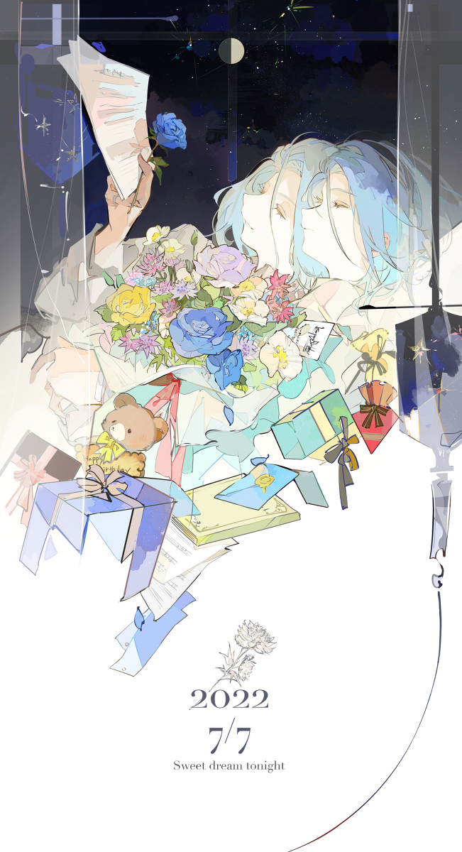 This is a pixiv picture whose title is ☽.