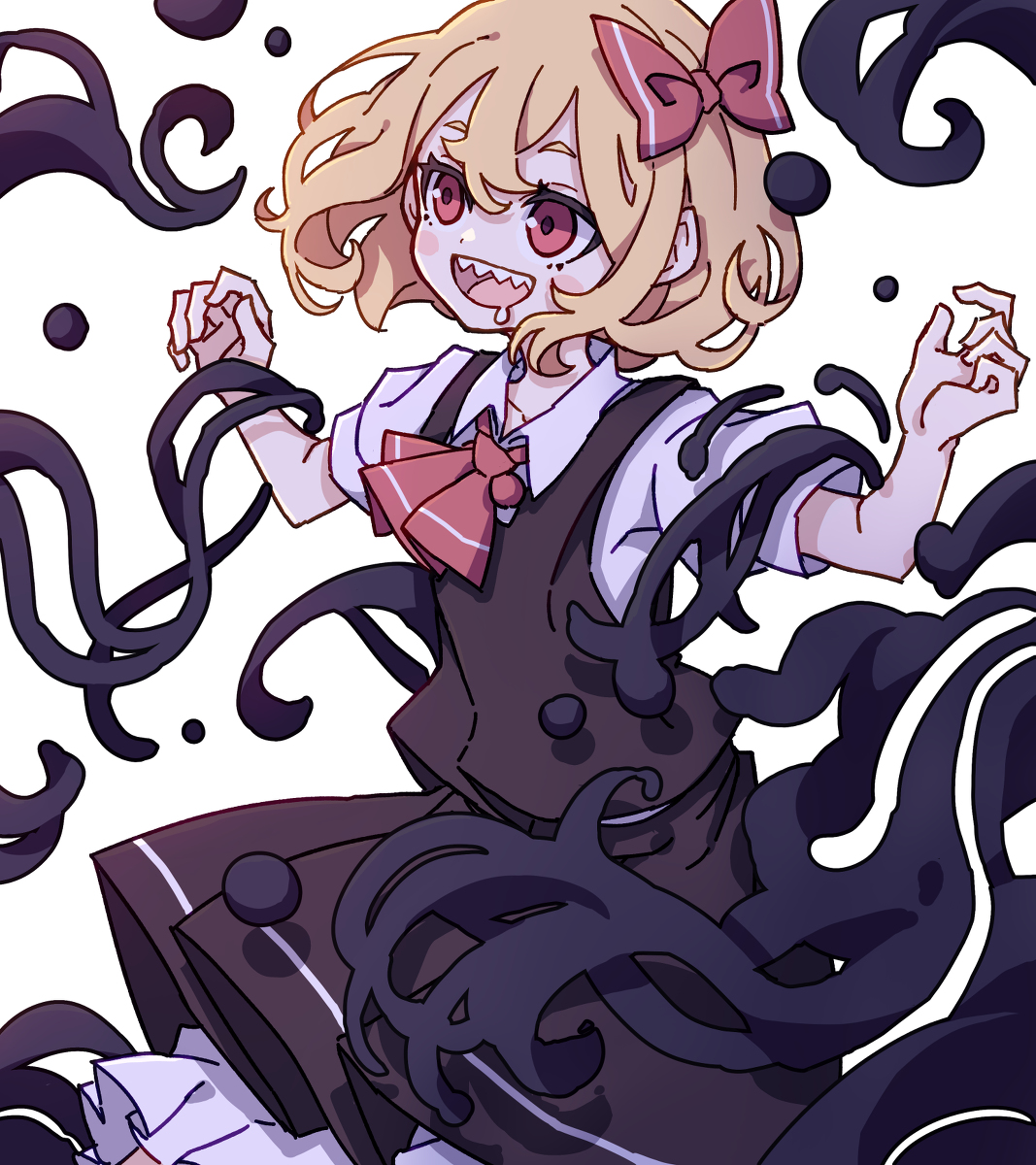 This is a pixiv picture whose title is 目の前が取って食べれる人類？.