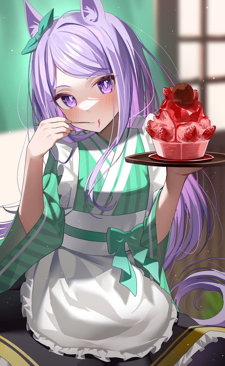 This is a pixiv picture whose title is 和メイドマックイーン.
