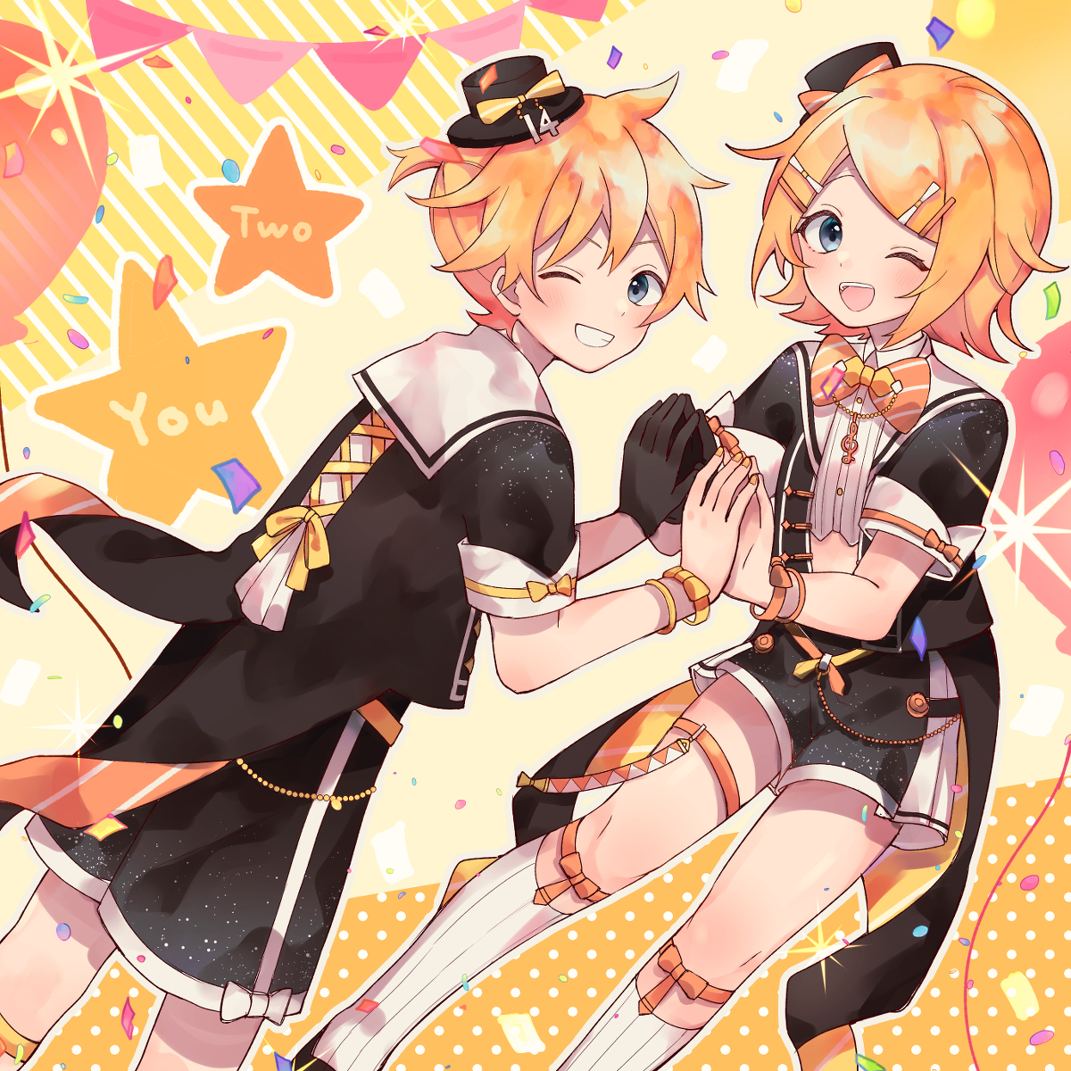 This is a pixiv picture whose title is Two You.