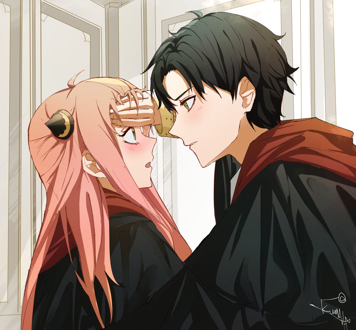 This is a pixiv picture whose title is "are you sick?".