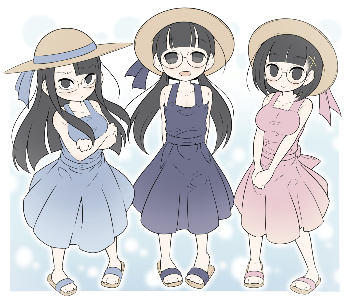 This is a pixiv picture whose title is 夏待ちワンピな美術部ガール.