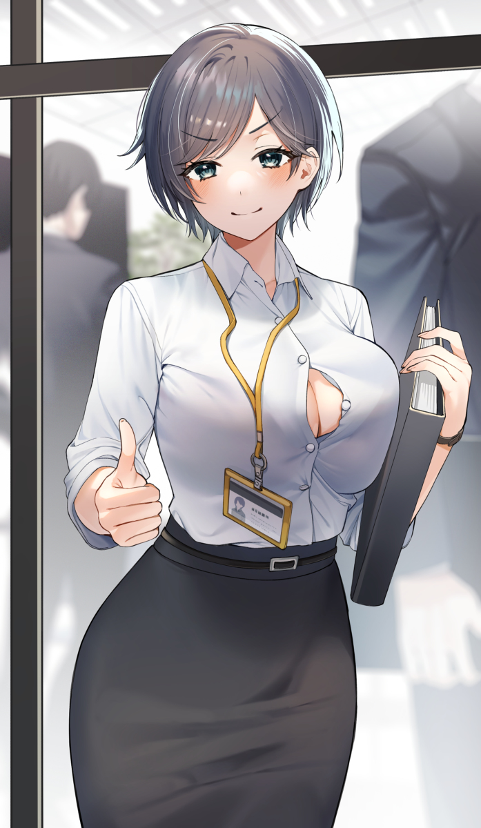 This is a pixiv picture whose title is ボタンが….