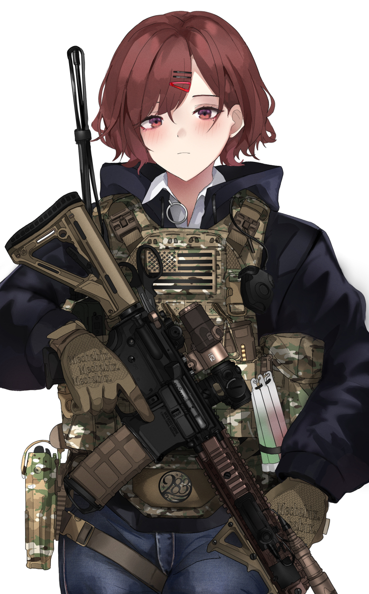 This is a pixiv picture whose title is 樋口円香🔫.