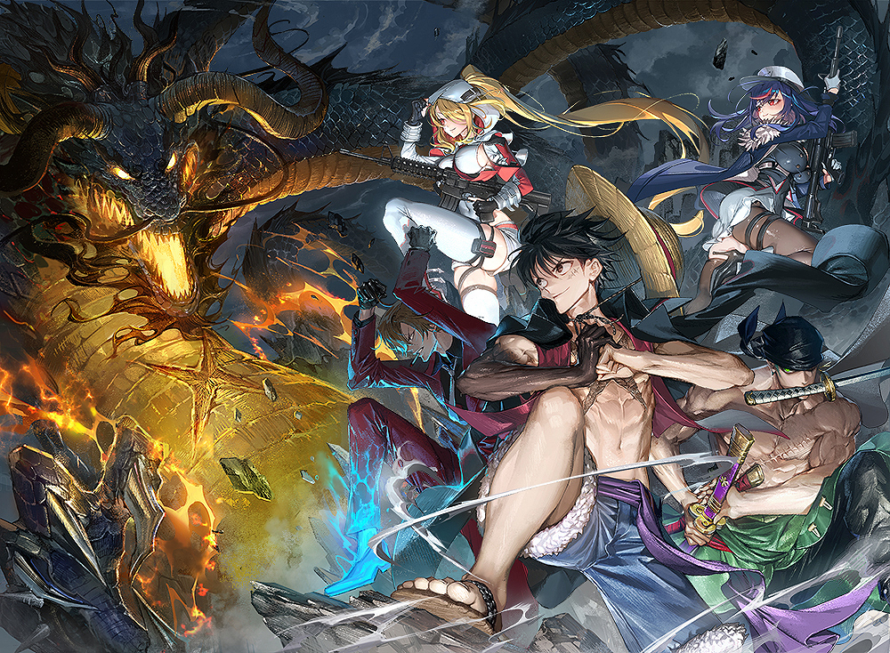 This is a pixiv picture whose title is 荒野行動.