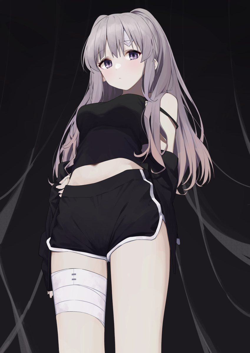 This is a pixiv picture whose title is シャ二ショートパンツ6.