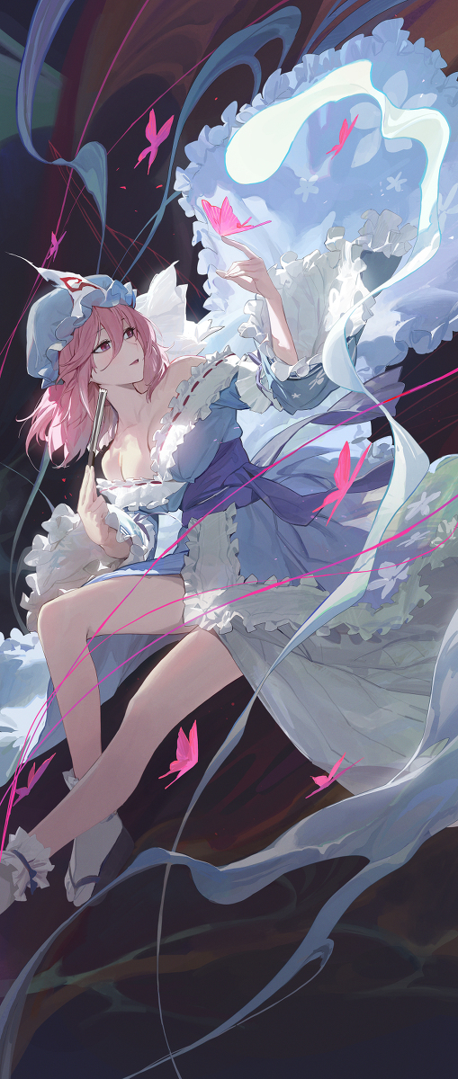 This is a pixiv picture whose title is 81日目,西行寺幽々子.