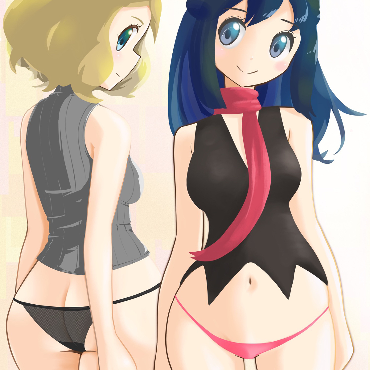 This is a pixiv picture whose title is 22−113 澄ましてるけどスカート履いてない.