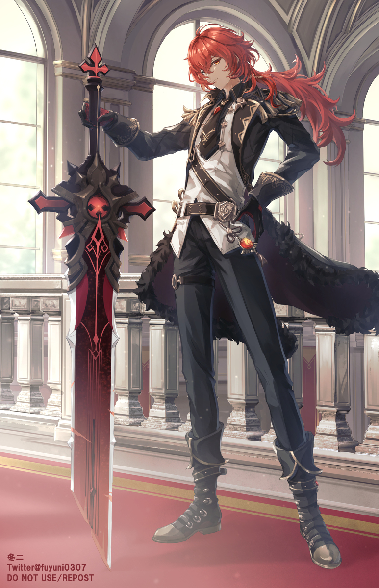 This is a pixiv picture whose title is ディルックさん.