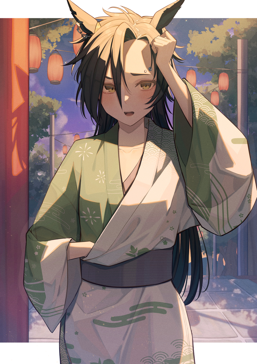 This is a pixiv picture whose title is 「エスコートってのはこんなのも着なきゃいけないのか？」.