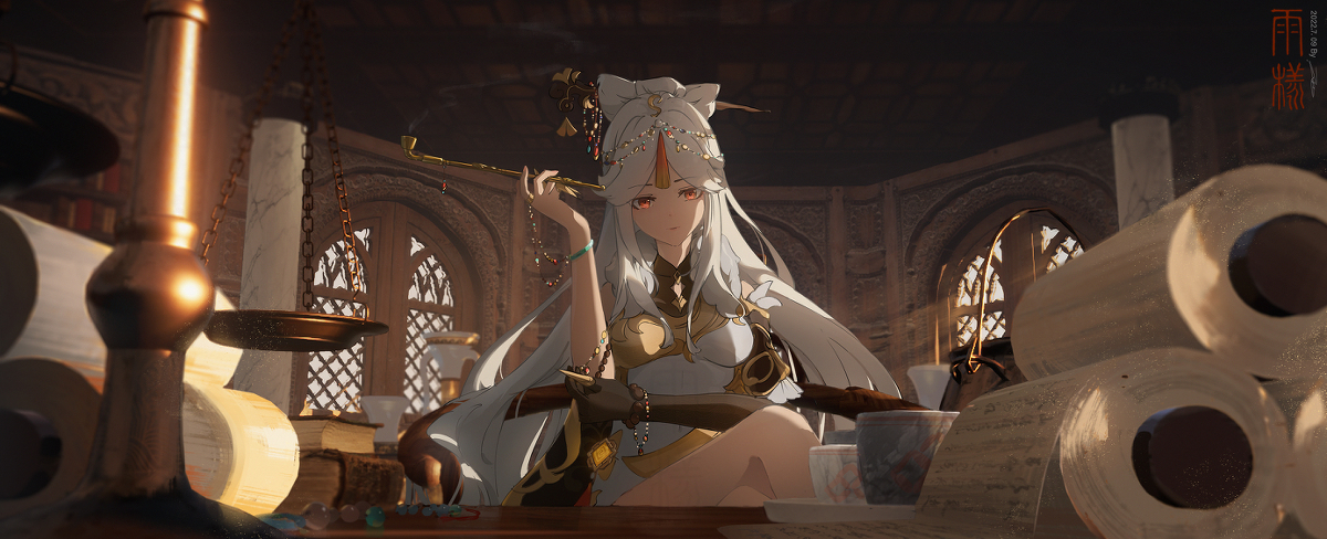 This is a pixiv picture whose title is 天权星凝光大人.